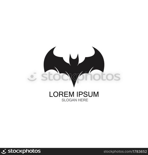 bat vector icon logo template illustration design