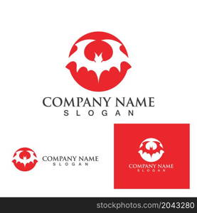 bat vector icon logo template illustration design