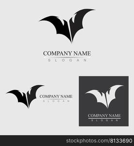 bat vector logo illustration design template