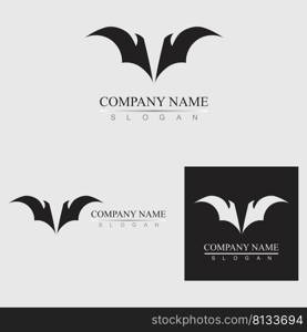 bat vector logo illustration design template