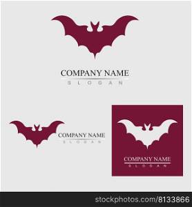 bat vector logo illustration design template