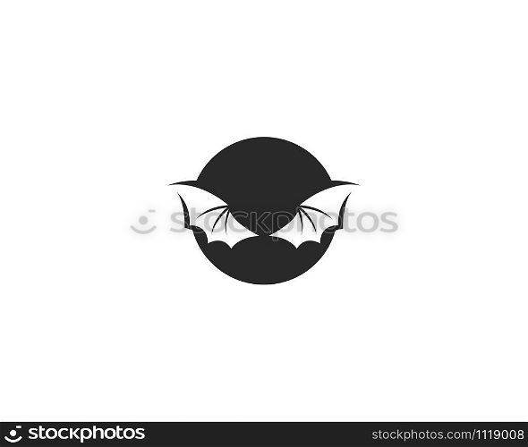 Bat wing ilustration logo vector template