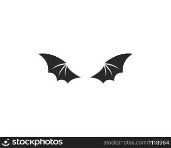 Bat wing logo vector template
