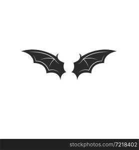 bat wings element ilustration vector icon design template web