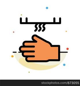 Bath, Bathroom, Cleaning, Dryer, Hand Abstract Flat Color Icon Template