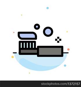 Bath, Bathroom, Cleaning, Shower, Toothbrush Abstract Flat Color Icon Template