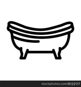 bath bathroom interior line icon vector. bath bathroom interior sign. isolated contour symbol black illustration. bath bathroom interior line icon vector illustration