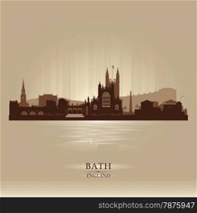Bath England skyline city silhouette