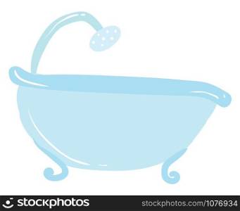 Bath flat, illustration, vector on white background.