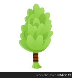 Bath green broom icon. Cartoon of bath green broom vector icon for web design isolated on white background. Bath green broom icon, cartoon style