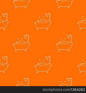 Bath pattern vector orange for any web design best. Bath pattern vector orange