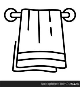 Bath towel icon. Outline bath towel vector icon for web design isolated on white background. Bath towel icon, outline style