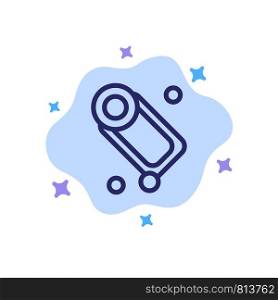 Bathroom, Bath, Cleaning, Soap Blue Icon on Abstract Cloud Background