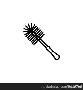 bathroom brush icon vector design templates white on background