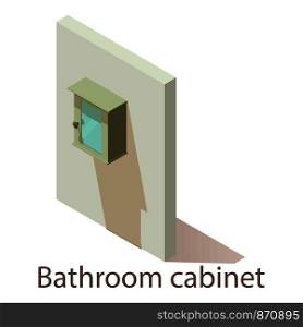 Bathroom cabinet icon. Isometric illustration of bathroom cabinet vector icon for web.. Bathroom cabinet icon, isometric style.