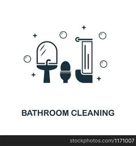 Bathroom Cleaning creative icon. Simple element illustration. Bathroom Cleaning concept symbol design from cleaning collection. Can be used for mobile and web design, apps, software, print.. Bathroom Cleaning icon. Line style icon design from cleaning icon collection. UI. Illustration of bathroom cleaning icon. Ready to use in web design, apps, software, print.
