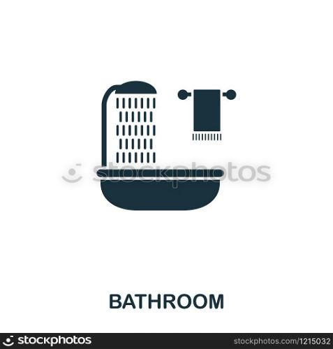 Bathroom creative icon. Simple element illustration. Bathroom concept symbol design from real estate collection. Can be used for web, mobile and print. web design, apps, software, print. Bathroom creative icon. Simple element illustration. Bathroom concept symbol design from real estate collection. Can be used for web, mobile and print. web design, apps, software, print.