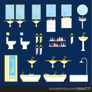 Bathroom equipment set