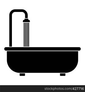 Bathroom icon. Simple illustration of bathroom vector icon for web. Bathroom icon, simple style