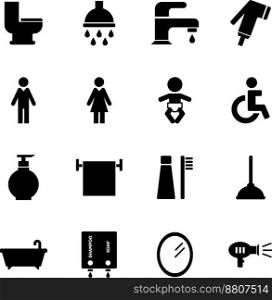Bathroom icon vector image