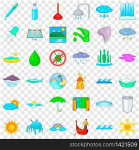 Bathroom icons set. Cartoon style of 36 bathroom vector icons for web for any design. Bathroom icons set, cartoon style