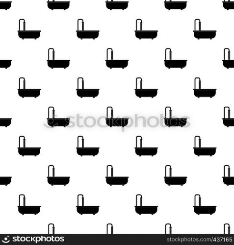 Bathroom pattern seamless in simple style vector illustration. Bathroom pattern vector