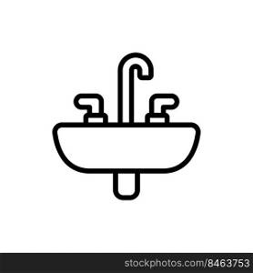 bathroom sink icon design vector template