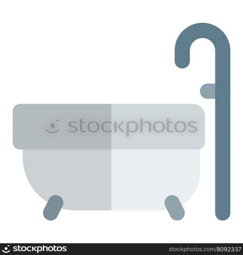 Bathtub, a container for holding water.