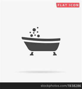 Bathtub flat vector icon. Hand drawn style design illustrations.. Bathtub flat vector icon