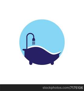 bathtub logo vector