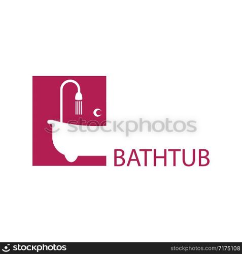 bathtub logo vector