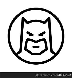 batman, icon on isolated background