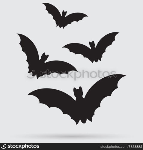 Bats icons set