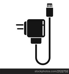 Battery charger icon simple vector. Recharge smartphone. Mobile usb. Battery charger icon simple vector. Recharge smartphone