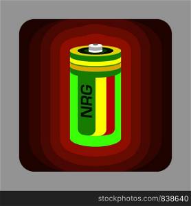 Battery energy concept background. Cartoon illustration of battery energy vector concept background for web design. Battery energy concept background, cartoon style