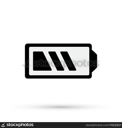 Battery. Energy icon. Black Battery isolated. Vector illustration