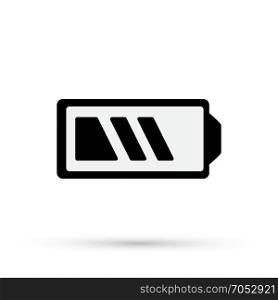 Battery. Energy icon. Black Battery isolated. Vector illustration