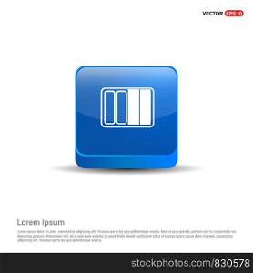 Battery Icon - 3d Blue Button.