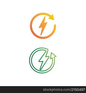 Battery icon and charging, charge indicator Vector logo design level Battery Energy Power running low up status batteries set logo Charge level illustration