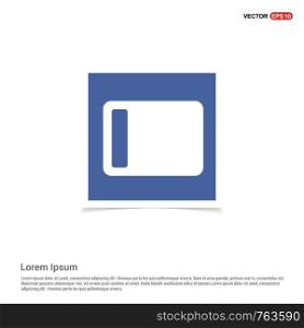 Battery Icon - Blue photo Frame