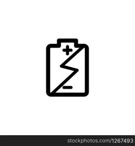 Battery icon design vector template