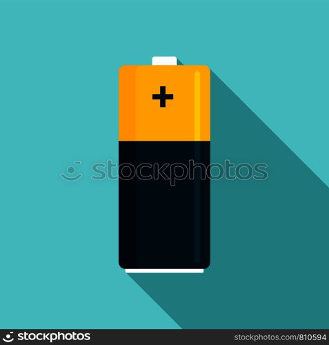 Battery icon. Flat illustration of battery vector icon for web design. Battery icon, flat style