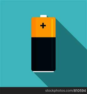 Battery icon. Flat illustration of battery vector icon for web design. Battery icon, flat style