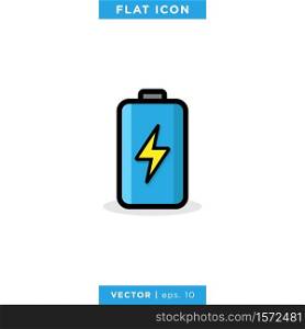 Battery Icon Illustration Vector Design Template
