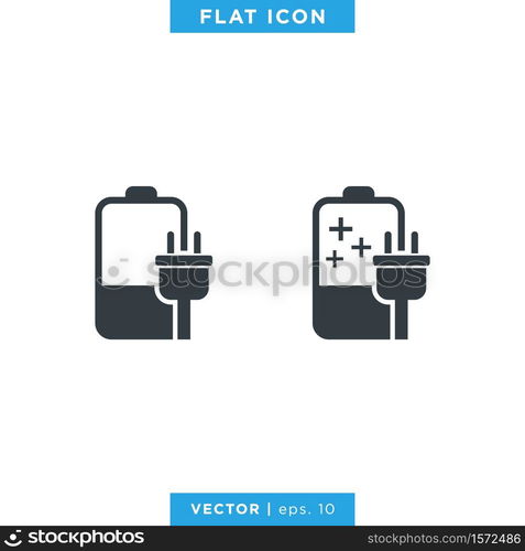 Battery Icon Illustration Vector Design Template