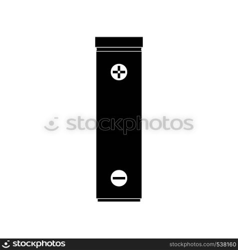 Battery icon in simple style on a white background. Battery icon, simple style