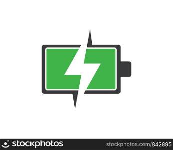 battery icon logo illustration vector design