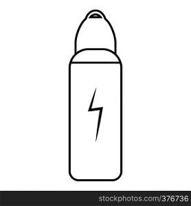 Battery icon. Outline illustration of battery vector icon for web. Battery icon, outline style