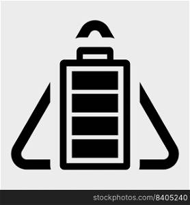 Battery Icon Sign Isolate on white Background,Vector Illustration
