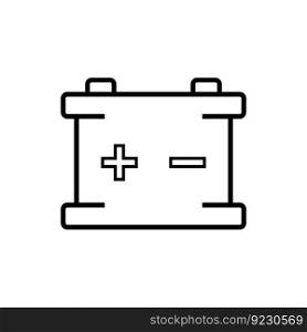 battery icon vector illustration logo design